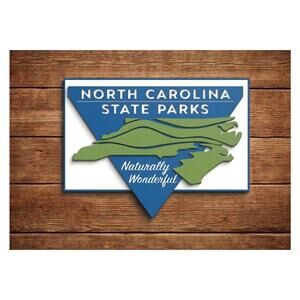 North Carolina State Parks Sign Naturally Wonderful Outdoors Ocean Beach Forest